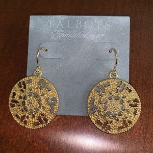 NWT TALBOTS GOLD EARRINGS